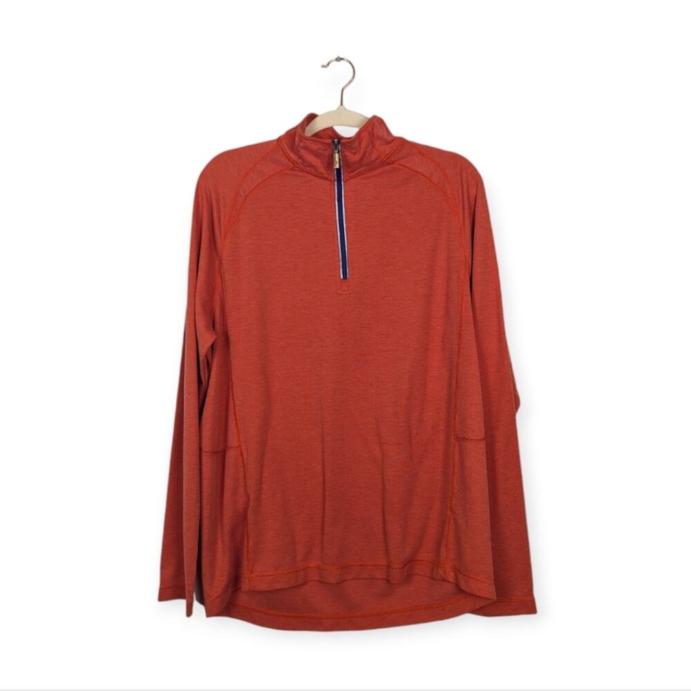 Tommy Bahama Mens Orange Pullover Marlin Casual Sweater Size M
